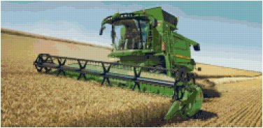 JOHN DEERE COMBINE #2 CROSS STITCH PATTERN PDF ONLY