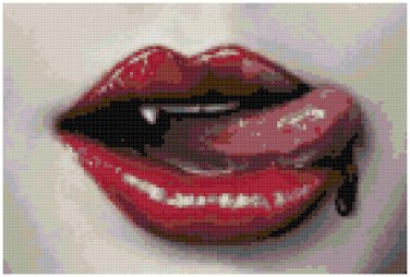 TRUE BLOOD #1 CROSS STITCH PATTERN PDF ONLY
