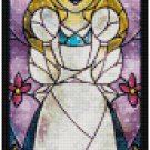 DISNEY ALICE IN WONDERLAND STAINED GLASS  CROSS STITCH PATTERN PDF ONLY