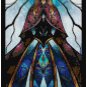 DISNEY ANNA STAINED GLASS  CROSS STITCH PATTERN PDF ONLY