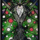 DISNEY JACK SKELLINGTON NIGHTMARE BEFORE CHRISTMAS STAINED GLASS  CROSS STITCH PATTERN PDF ONLY