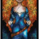 DISNEY MERIDA BRAVE STAINED GLASS  CROSS STITCH PATTERN PDF ONLY