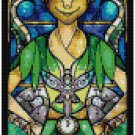 DISNEY PETER PAN STAINED GLASS  CROSS STITCH PATTERN PDF ONLY