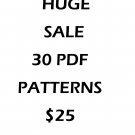 30 PATTERNS $25 YOU PICK ANY PATTERNS CROSS STITCH PATTERN PDF ONLY