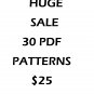 30 PATTERNS $25 YOU PICK ANY PATTERNS CROSS STITCH PATTERN PDF ONLY