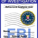 FBI ID Badge/Pass “Criminal Minds” Customizable