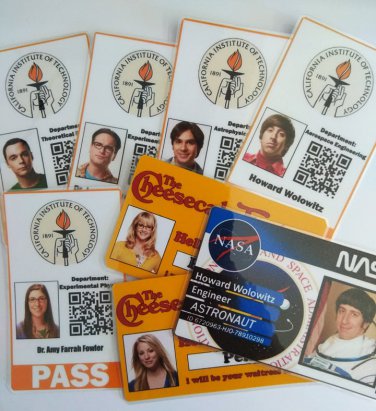 The Big Bang Theory ID Cards