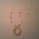 orange beaded necklace
