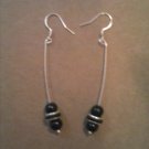 black pearl earrings