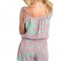 mint and pink romper