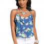 Blue flowy floral top S M L