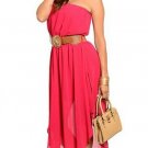 Women's belted strapless dress s, m, l