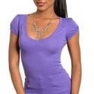 Purple stretch fit top S M L