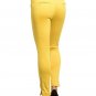 stretch slim skinny pants s m l yellow