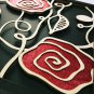 3D wooden wall picture for decoration (60*60cm) - red rose C
