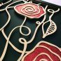 3D wooden wall picture for decoration (60*60cm) - red rose C