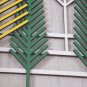 3D wooden wall picture for decoration (53*53cm) - yellow, white, green trees