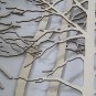 3D wooden wall picture for decoration (48*48cm) - forest A