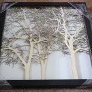3D wooden wall picture for decoration (48*48cm) - forest B