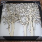 3D wooden wall picture for decoration (48*48cm) - forest C