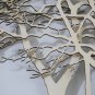 3D wooden wall picture for decoration (48*48cm) - forest C