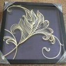 3D wooden wall picture for decoration (48*48cm) - elegant flower