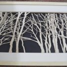 3D wooden wall picture for decoration (95*55cm ) - forest