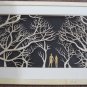 3D wooden wall picture for decoration (95*55cm) - couple in forest