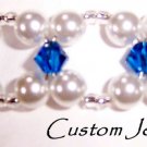 woven pearl bracelet kit w crystal Swarovski elements toggle clasp more colors