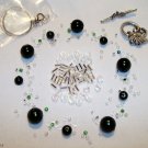 green bead jewelry making supplies wire clasp beads toggle ALL INCLUDED KIT 18
