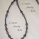 Amethyst & freshwater peacock pearl necklace bead supply kit EZ photos ALL INCL