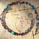 turquoise double strand necklace kit jewelry kit beads kit EZ All included