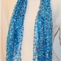 blue tones scarf or beach wrap several style options 4 season light open weave