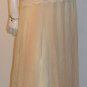 deep red rose boho casual work dressup small medium elastic waist long NWMB