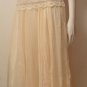 deep red rose boho casual work dressup small medium elastic waist long NWMB