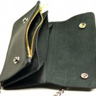 Genuine USA Handmade Chain Zipper Long Bifold Wallet for Biker Motorcycle ID