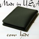 Genuine Cowhide Leather Men's BiFold Money Clip Wallets Made In USA - Hand Made