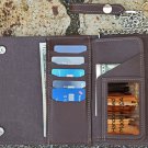 BROWN Genuine USA handmade Bikers Trucker Checkbook ID Credit Card Chain Wallet