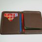 Brown Genuine Cowhide Bifold Flip Leather Men Money Clip Wallet Bill Made In USA