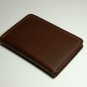 Brown Genuine Cowhide Bifold Flip Leather Men Money Clip Wallet Bill Made In USA