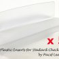 5pc Clear Checkbook Duplicate Divider Insert Protector Cover Vinyl SZ 6x3 Inch