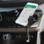 Car Cigarette Lighter Plug Phone Holder for LG K7 K10 W/ 2 Amp USB Port Dock
