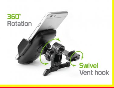360&Acirc;&deg; Adjustable Car Air Vent Mount Holder for Samsung Galaxy J7 / J7 Active / J3