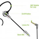 3.5mm Flexible Over-the-Ear Boom Mic Handsfree Headset for HTC / ZTE Smart Phone