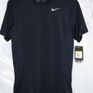 Nike Pro Combat Core 2.0 Fitted Short-Sleeve Men's Crew Dark Obsidian 449787-477