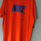 NIKE DRI-FIT 2.0 MENS TRAINING T-SHIRT Team Orange Game Royal blue 100% Cotton