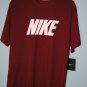 NIKE DRI-FIT 2.0 MENS TRAINING T-SHIRT Team Red Burgundy White 100% Cotton NWT