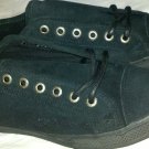 Ed Hardy Gas Leak Shoe Women Black Suede Metal Eyelets