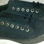 Ed Hardy Gas Leak Shoe Women Black Suede Metal Eyelets
