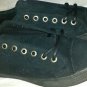 Ed Hardy Gas Leak Shoe Women Black Suede Metal Eyelets
